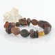Baltic amber raw beads bracelet for adults